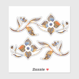Adesivo Fantasia Batik Flowers Sticker