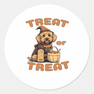 Adesivo Fantasia de cachorro de Halloween Labradoodle �Com