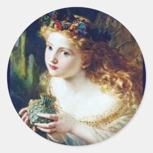 Adesivo fantasia de conto de fadas de mágica de feiticeir