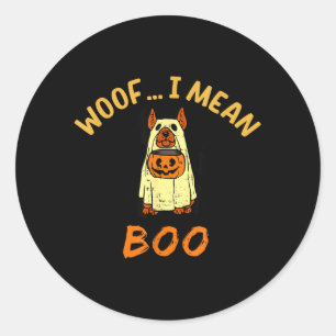 Adesivo Fantasia de Fantasma para Cachorro no Halloween