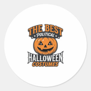 Adesivo Fantasia de Halloween Política Abóbora Camisa Vint