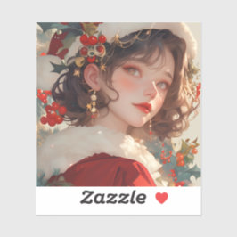 Adesivo Fantasia de Natal: Holiday Romance Vinyl Sticker