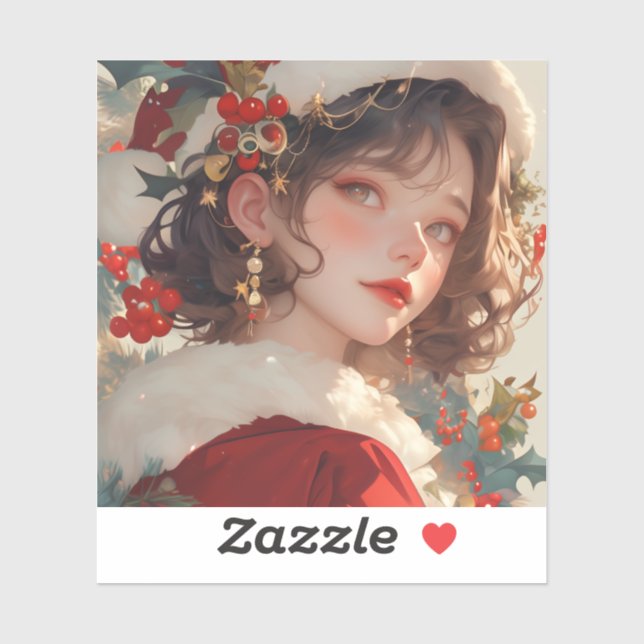 Adesivo Fantasia de Natal: Holiday Romance Vinyl Sticker (Folha)