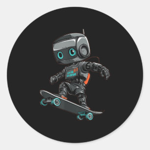 Adesivo Fantasia De Robô Skatista Para Um Visual Legal