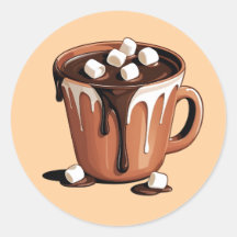 Adesivo Fantasia de Vulcão de Chocolate Derretido