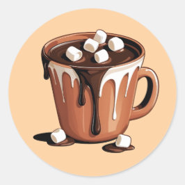 Adesivo Fantasia de Vulcão de Chocolate Derretido