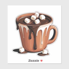 Adesivo Fantasia de Vulcão de Chocolate Derretido