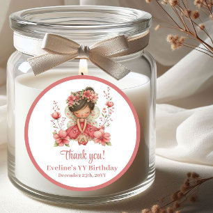Adesivo Fantasia Fada Pastel Floral Menina Aniversário