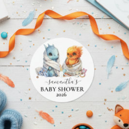 Adesivo Fantasia Fantástica do Dragão de Fênix Gêmeos