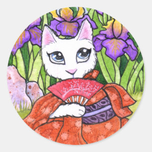 Adesivo Fantasia feericamente da gueixa do gato das
