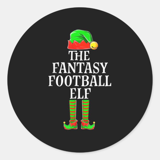 Adesivo Fantasia Futebol Elf Roupa Boy Christmas (Frente)