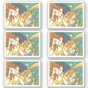 ADESIVO FANTASIA MERMAID IRMANHÃ COMPARTILHANDO DESEJOS S