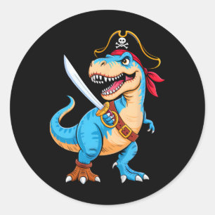 Adesivo Fantasia Pirata Dinossauro T Rex Meninos Dia das B