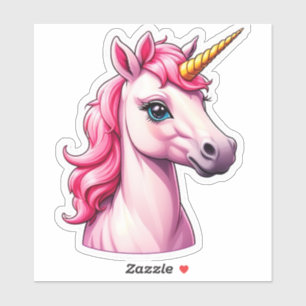 Adesivo Fantasia Rosa Unicorn