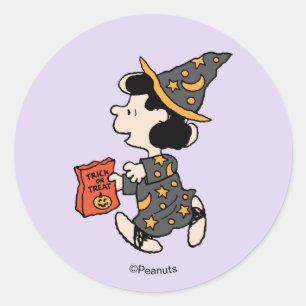 Adesivo Fantasias de Bruxa Lucy Peanuts Halloween