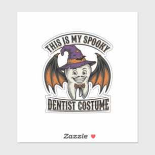 Adesivo Fantasias De Dentista Assustador Camisa De Hallowe