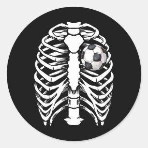 Adesivo Fantasias de Esqueleto de Raios-X de Futebol para