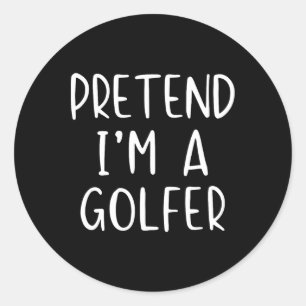 Adesivo Fantasias de Golfista para o Halloween Simples Eng