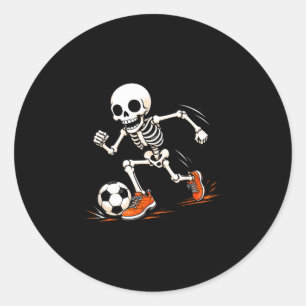 Adesivo Fantasias de Halloween de esqueleto de futebol par