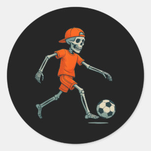 Adesivo Fantasias de Halloween de Futebol Esqueleto Divert