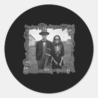 Adesivo Fantasias de Halloween Esqueleto Gothic Americano