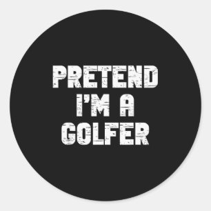 Adesivo Fantasias de Halloween Fingir que Sou um Golfista