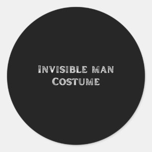 Adesivo Fantasias de Homem Invisível Engraçado Preguiçoso
