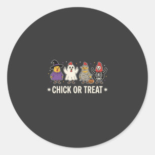 Adesivo Fantasias engraçadas de frango Chick or Treat para