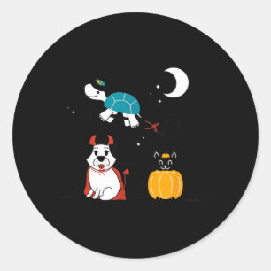 Adesivo Fantasias engraçadas de Halloween para animais de 