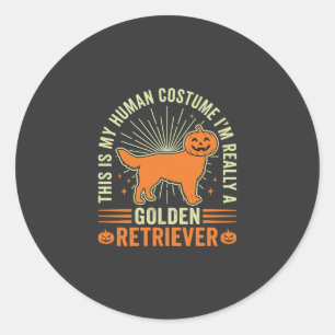 Adesivo Fantasias Humanas de Golden Retriever para Hallowe