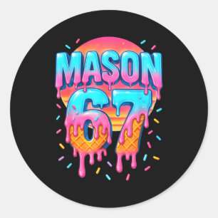 Adesivo Fantasias Mason 67 Sorvete Beisebol Gotejamento 6