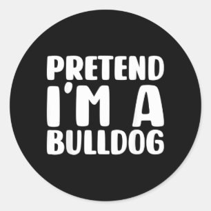 Adesivo Fantasie de Bulldog para Halloween