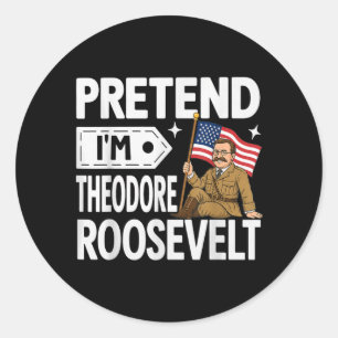 Adesivo Fantasie Fantasia Theodore Roosevelt Halloween