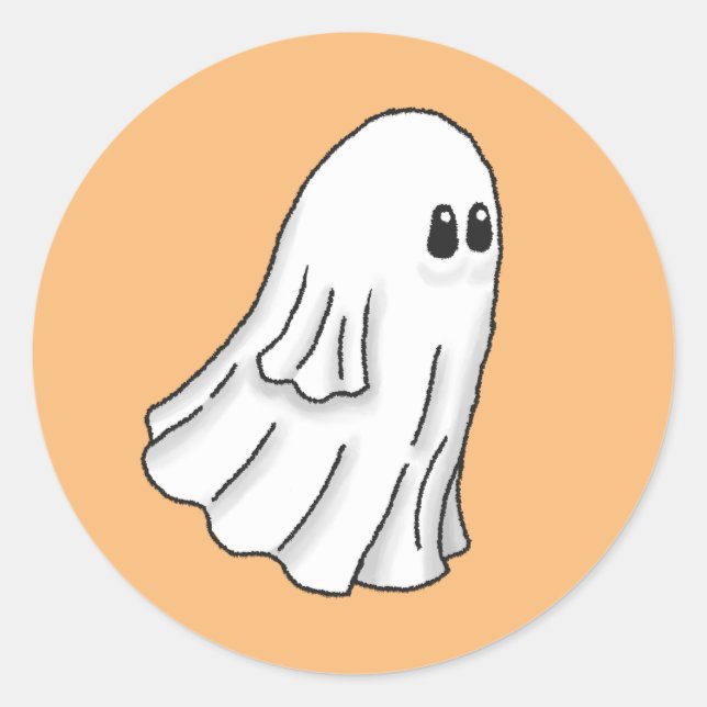 Adesivo Fantasma Assustador de Halloween (Frente)
