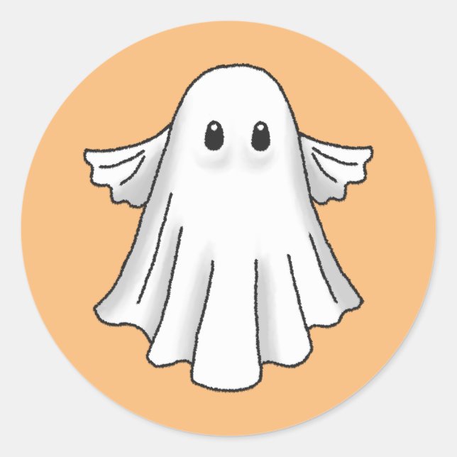 Adesivo Fantasma Assustador de Halloween (Frente)
