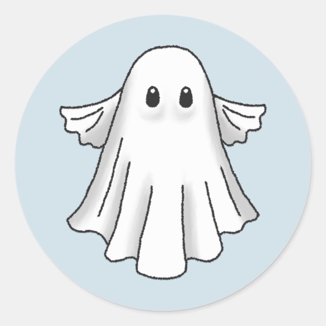 Adesivo Fantasma Assustador de Halloween (Frente)