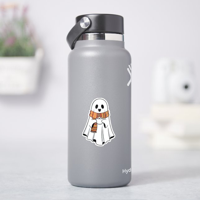 Adesivo Fantasma Bonita com Vinheta Quente de Cacau (HidroFlask)