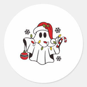 Adesivo Fantasma Bonita, Feliz Natal Santa Hat Família Eng