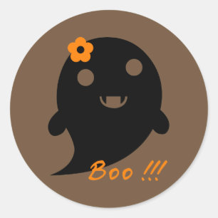 Adesivo Fantasma bonito do Dia das Bruxas