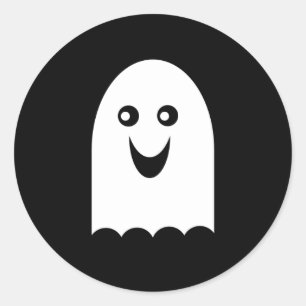 Adesivo Fantasma branco do Dia das Bruxas