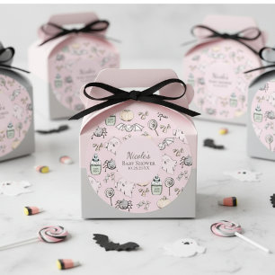 Adesivo Fantasma Cor-de-Rosa, Bat, Chá de fraldas de Hallo