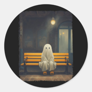 Adesivo Fantasma Da Fama Vintage, Esperando Sentado Na Cad