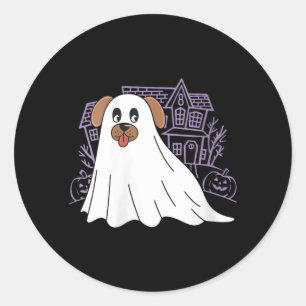 Adesivo Fantasma de Cachorro Feminino Cachorro Fofo Vestid