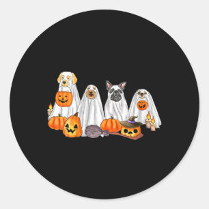 Adesivo Fantasma de Cachorro Feminino Cachorro Fofo Vestid