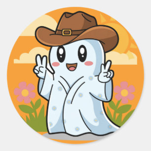 Adesivo Fantasma de Cowboy Bonito para a decoração diverti
