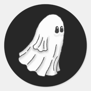 Adesivo Fantasma de Halloween Assustador e Fofo