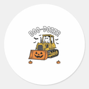 Adesivo Fantasma de Halloween Boo Dozer Bulldozer Engraçad