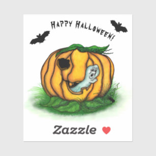 Adesivo Fantasma do Halloween, Bat, Ghost e Spider