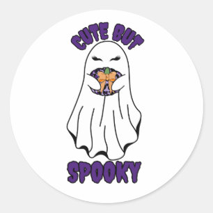 Adesivo Fantasma do Halloween bonito mas assustador segura