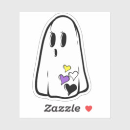 Adesivo Fantasma do Orgulho Não Binário